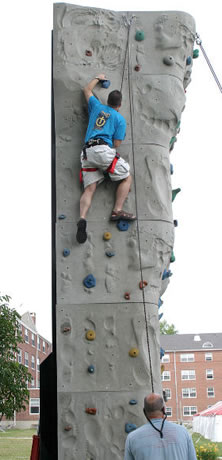healthy wall climbing exercise